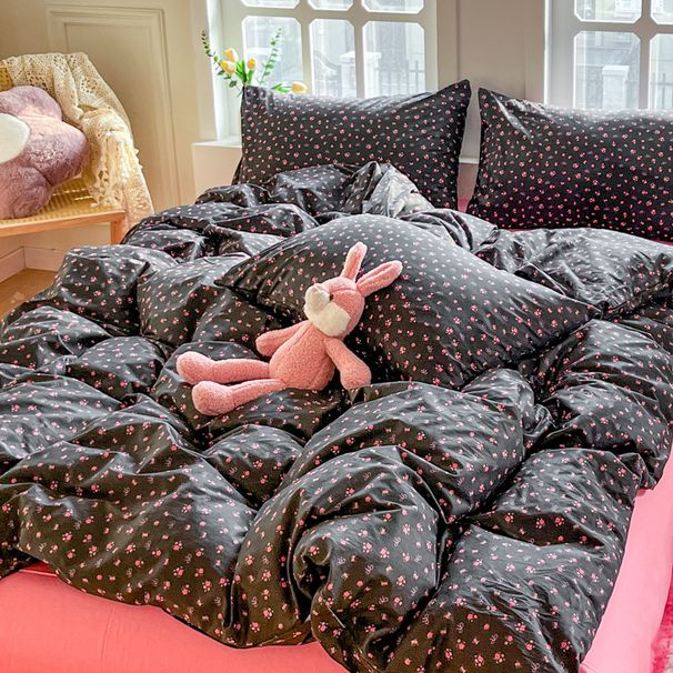 Wholesale INS Fresh Korean Style Pastoral 4-Piece Vintage Floral Homestay Apartment Pure Cotton Four-Piece Set_maomaolike.com
