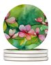 Virginia American Dogwood In Watercolor Large Sandstone Coasters Pack Of 4 Absorbent Round Coasters Decor Gifts For Men Or Women, 4 In, Multicolor_maomaolike.com
