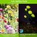 2Pcs Solar Powered Lights Outdoor Rose Flower LED Decorative Lamp Water Resistant Pathway Stake Lights For Garden Patio Yard Walkway_maomaolike.com