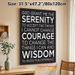 Serenity Prayer Painting Poster, Minimalist Black & White Typography Poster, Inspirational Text To Foster Inner Peace, Suitable For Living Room, Study_maomaolike.com