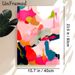 Abstract Colorful Art Painting Poster, Vibrant Fluid Color-block Abstract Poster, Adds Artistic Visual Charm, Suitable For Living Room, Bedroom And_maomaolike.com