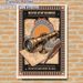 Vintage Nautical Adventure Painting Poster, Warm-toned Retro Illustrated Poster, Inspirational Motivational Design With Telescope & Old Maps, Ideal_maomaolike.com