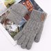 Wool touch screen gloves Warm knit half-finger gloves and fleece jacquard gloves_maomaolike.com
