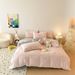 Winter Warm Sheep Thickened Four-Piece Set Ins Colorful Polka Dot Milk Wool Soft Comfortable Duvet Cover Bed Sheet_maomaolike.com