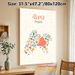Punjab Map Painting Poster, Delicate Pastel Floral-filled Map Poster, Charming Regional-inspired Decor Ideal For Home And Office Spaces_maomaolike.com