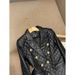 Women's Clothing Black short shoulder pads small casual suit leather jacket suit jacket female pu leather jacket female jacket _maomaolike.com
