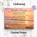 Lord's Prayer Painting Poster, Serene Sunset Beach Scene Poster, Soothing Spiritual Message Decor Ideal For Home, Prayer Room And Living Room_maomaolike.com