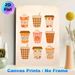 Autumn Coffee & Pumpkin Painting Poster, Warm-toned Cute Illustrated Poster, Charming Fall-themed Coffee Cup Designs With Cozy Vibe, Ideal For Home_maomaolike.com