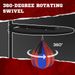 Soozier Adjustable Speed Bag Platform, Wall Mounted Punching Bag With 360-Degree Swivel For Home Fitness_maomaolike.com