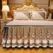 European Style Velvet Quilted Skirt Single Piece Autumn Winter Thickened Lace Cover 1.5m 1.8m Set Non-Slip Bed Sheet_maomaolike.com
