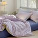 Manufacturer Wholesale INS Japanese Double Stitching Pure Four-Piece All-Cotton Nordic Style Yarn-Dyed Washed Cotton 4-Piece Beddi_maomaolike.com