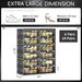 6 Tiers 24 Pairs Hard Plastic Shoe Storage Organizer Cabinet For Entryway, Large Stackable Collapsible Sneaker Shoe Box Organizer For Closet, Portable Folding Shoe Cabinet With Doors, Black_maomaolike.com