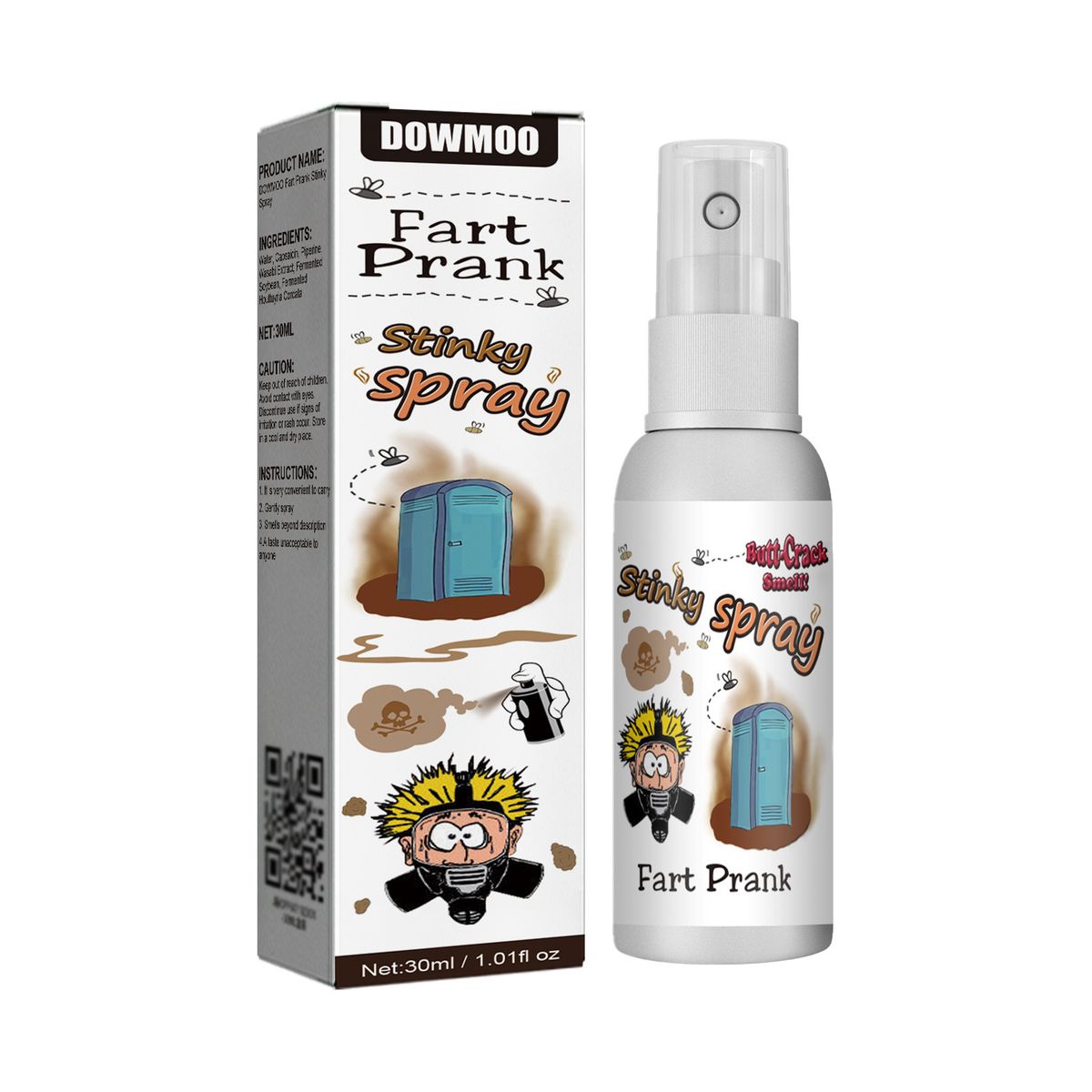 Dowmoo Fart Spray, A Liquid Spray For Funky Long-Lasting Odors Entertainment Spoofing Odor-Relieving Toys_maomaolike.com