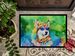 Siberian Husky Hippie Dawg Doormat Front Door Mat Indoor Outdoor Rugs For Entryway, Non Slip Washable Low Pile, 24H X 36W_maomaolike.com