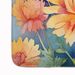 Chrysanthemums In Watercolor Memory Foam Kitchen Mat Machine Washable Anti-Fatigue Mat Cushion Comfort Bath Mat Or Kitchen Rug_maomaolike.com