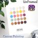 Italian Gelato Flavor Color Chart Painting Poster, Soft Pastel & Warm Tone Swatch Poster, Informative Gelato Color Reference, Ideal For Café, Kitchen_maomaolike.com