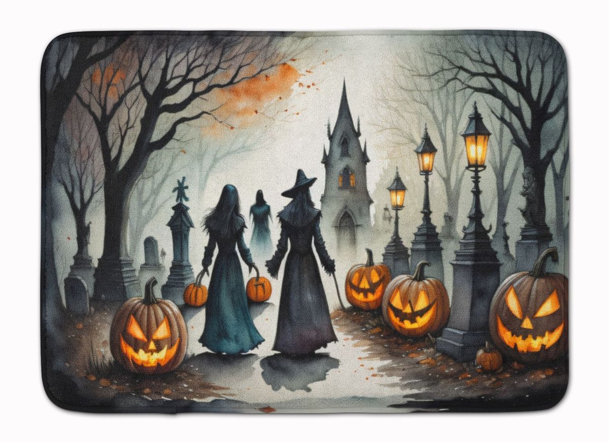Vampires Spooky Halloween Memory Foam Kitchen Mat Machine Washable Anti-Fatigue Mat Cushion Comfort Bath Mat Or Kitchen Rug_maomaolike.com