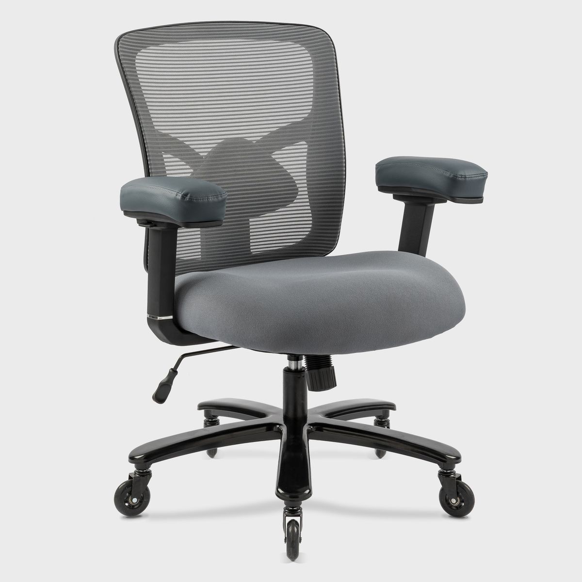 Big And Tall Office Chair 400lbs, Ergonomic Mesh Desk Computer Chair With Adjustable Lumbar Support Arms High Back Wide Seat Task Executive Rolling Swivel Chair For Women Men, Heavy People_maomaolike.com