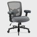 Big And Tall Office Chair 400lbs, Ergonomic Mesh Desk Computer Chair With Adjustable Lumbar Support Arms High Back Wide Seat Task Executive Rolling Swivel Chair For Women Men, Heavy People_maomaolike.com