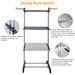 Clothes Drying Rack Rolling Collapsible Laundry Dryer Hanger Stand Rail Shelve Wardrobe Clothing Drying Racks W/ Dual Side Wings_maomaolike.com