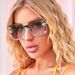 Unisex Fashion Round Diamond Studded Sunglasses Sun Protection Sunglasses Outdoor Rhinestone Glasses_maomaolike.com