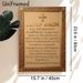 Greek Orthodox Prayer Painting Poster, Vintage Gilded Ornate Border With Cross Poster, Elegant Religious Decor Suitable For Home, Church And Prayer_maomaolike.com