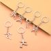 Unisex Creative metal multi-sport logo key chain Bicycle running weightlifting football basketball key chain small gift_maomaolike.com