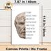 Stoic Philosopher Inspirational Quote Painting Poster, Minimalist Split-design Poster, Half Marble Statue With Motivational Text, Thought-provoking_maomaolike.com