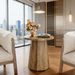 Round End Table, Wooden Couch Side Table With Octagonal Base_maomaolike.com