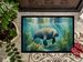 Manatee In A Seagrass Bed Doormat Front Door Mat Indoor Outdoor Rugs For Entryway, Non Slip Washable Low Pile, 24H X 36W_maomaolike.com