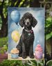 Black Standard Poodle Happy Birthday Garden Flag Mailbox Flag Decorative Yard Flag Banner Outside Patio Artwork Yard Flower Beds, Garden Size, Multicolor_maomaolike.com