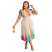 Women's Clothing round neck short sleeve printed pleated skirt suit_maomaolike.com