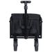 Expandable Dual-Layer Utility Wagon With 100% Extra Space - 225lbs Grocery Cart For Camping, Shopping, Sports, Gardening, Fishing, Black_maomaolike.com