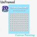 $20 Bill Savings Challenge Painting Poster, Light Blue Minimalist Savings Tracker Poster, Practical Tool To Save Up To $2000, Ideal For Home Personal_maomaolike.com