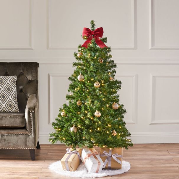 4.5 Ft Hinged Tree With 200 Clear Lights_maomaolike.com