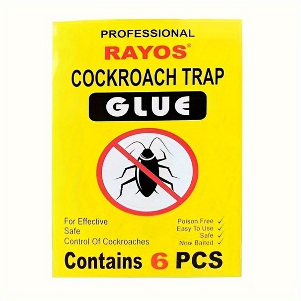 6Pcs/Box Sticker Trap Sticky Roach Board Indoor And Outdoor Insect Traps Pest Control_maomaolike.com