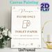Toilet Flush Guideline Painting Poster, Neutral Minimalist Typographic Poster, Clear Restroom Usage Reminder Ideal For Home, Guest Bathroom And Public_maomaolike.com