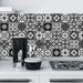 20 Pieces Set Black White Moroccan Tile Stickers, Waterproof Peel And Stick Backsplash Decals For Kitchen Bathroom Wall Renovation Decor_maomaolike.com