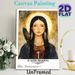St. Kateri Tekakwitha Religious Painting Poster, Serene Watercolor Portrait Poster, Inspiring Faith-themed Decor Suitable For Home, Prayer Room And_maomaolike.com