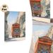 Decorated Truck Mountain Gorge Painting Poster, Vibrant Artistic Style Poster, Colorfully Adorned Truck Navigating Narrow Rocky Gorge With Snow-capped_maomaolike.com