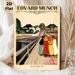 Girls On A Bridge Painting Poster, Vintage-toned Expressionist Art Poster, Classic Edvard Munch Reproduction, Ideal For Home Walls, Living Room And_maomaolike.com