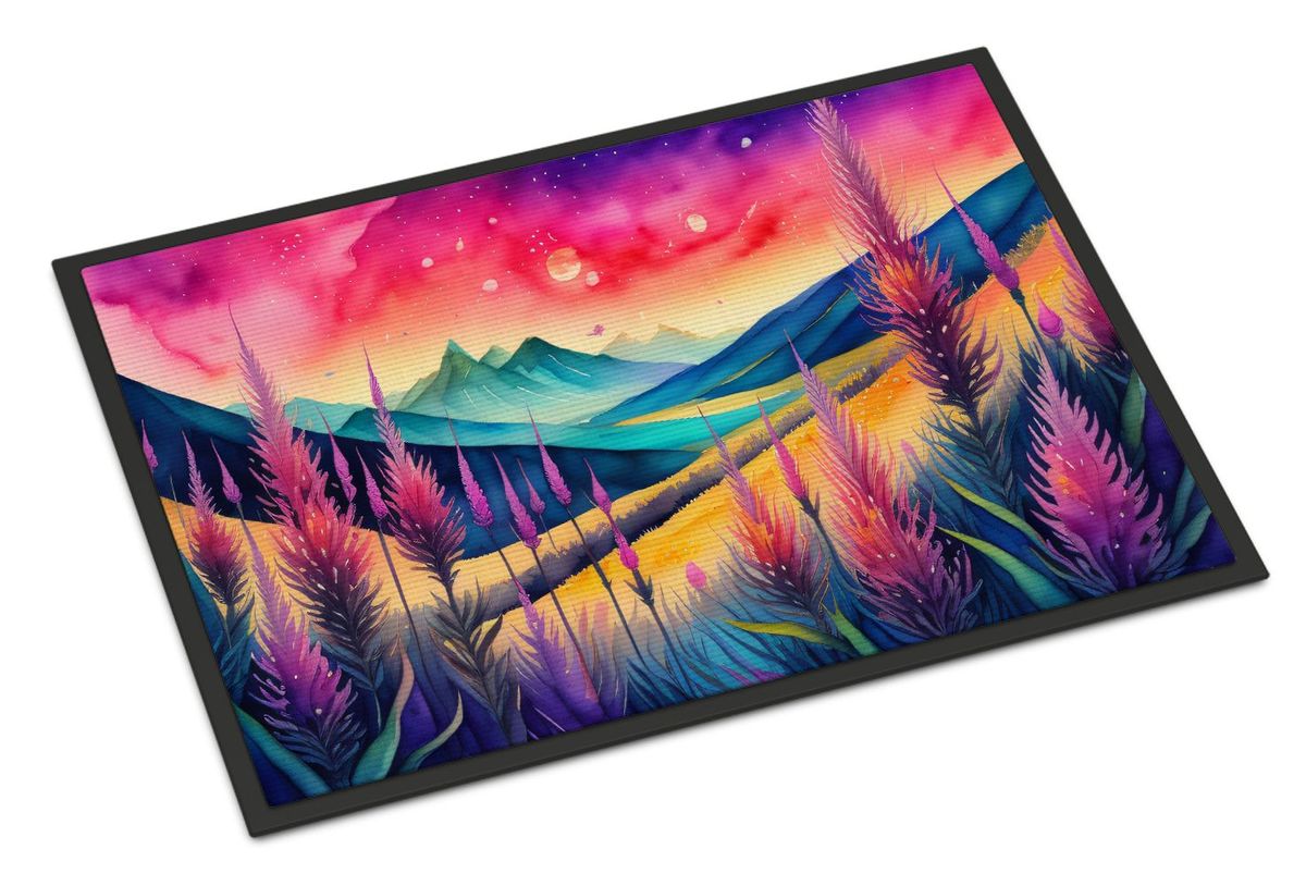 Liatris In Color Doormat Front Door Mat Indoor Outdoor Rugs For Entryway, Non Slip Washable Low Pile, 24H X 36W_maomaolike.com