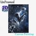 Pillars Of Creation Nebula Painting Poster, Ethereal Starlit Deep Space Scene Poster, Captivating Celestial Artwork Ideal For Home, Office And_maomaolike.com