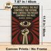 George Orwell Quote Painting Poster, Vintage Propaganda-style Poster, Thought-provoking Iconic Quote With Eye & Raised Fist Design, Suitable For Home_maomaolike.com