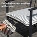 Set Of 4 Outdoor Patio Chairs, Integrated Stackable Wrought Iron Furniture Dining Chairs With Arms And Cushions, Indoor Outdoor Chairs For Porch, Yard, Lawn, Garden - Black_maomaolike.com