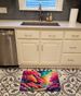 Azaleas In Color Memory Foam Kitchen Mat Machine Washable Anti-Fatigue Mat Cushion Comfort Bath Mat Or Kitchen Rug_maomaolike.com