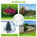 10Pcs Decorative Garden Fence Rustproof Iron Wire Arched Fence Animal Barrier Border 12.59' Width 23.93' Length For Yard Landscape Patio Outdoor Decor_maomaolike.com