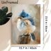 Tufted Titmouse Painting Poster, Soft Oil-painted Fluffy Bird Poster, Delicate Tranquil Nature-inspired Decor Ideal For Living Room, Bedroom And Study_maomaolike.com