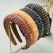 Hand Woven Beaded Headband for Women in Europe and America Baroque Sponge Headband Korean Version Minimalist Hair Accessory_maomaolike.com