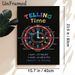 Telling Time Painting Poster, Vibrant Race Car Clock Graphic Poster, Educational Tool To Learn Time Reading And Conversions, Ideal For Classroom Or_maomaolike.com
